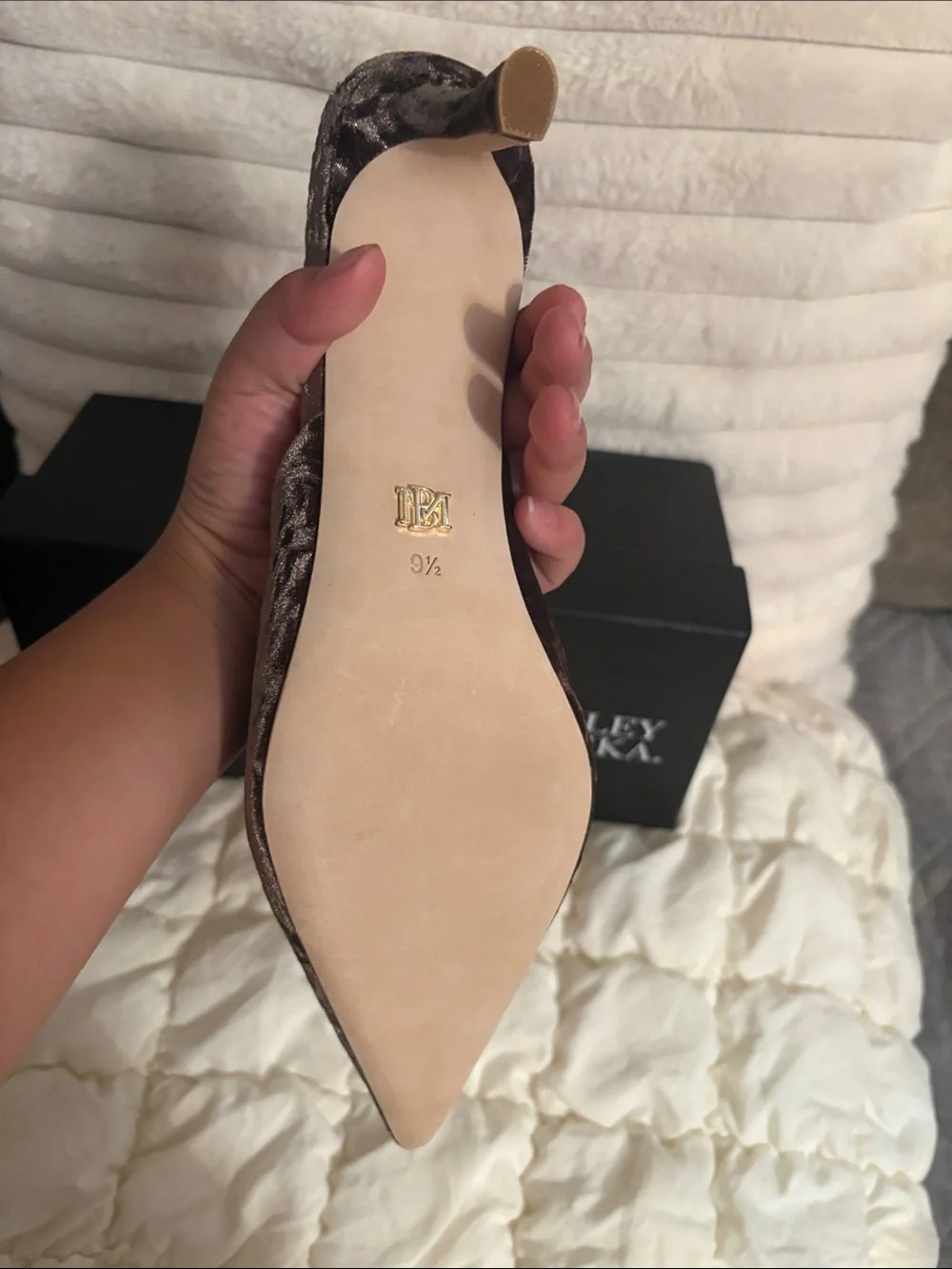 Badgley Mischka brown heels